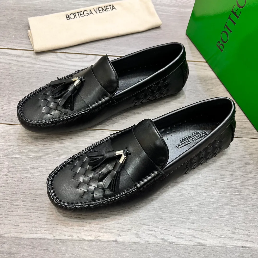 Factory price 420💵BV new men's shoes original replica👉👉High-end men's casual beanie shoes/💞driving shoes! 🔊Upper imported cowhide woven, ☑️Sheepskin lining, one-step design, light and smart ☮☮Suitable for all kinds of travel, exclusive new style, real shot, size 38-44, (45 can be customized)